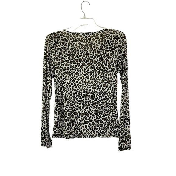 Forever 21 Women's Lightweight Cheetah Print Top - Picture 2 of 7
